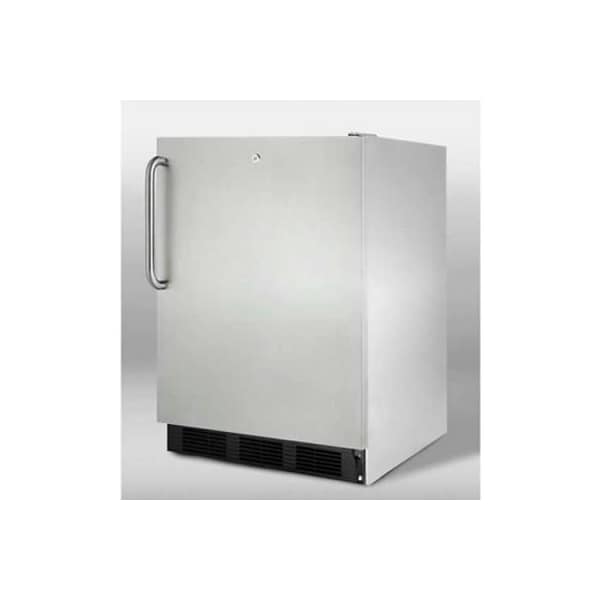 Summit Appliance Div. Summit  Commercial Built In Undercounter All Refrigerator W/Lock 5.5 Cu. Ft. Stain Steel - FF7LBLKCSS