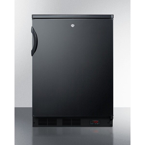 Summit Appliance Div. Summit -Commercial Built-In Undercounter Refrigerator Red Wine/Ale Storage, Three Shelf - FF7LBLKBIPUB