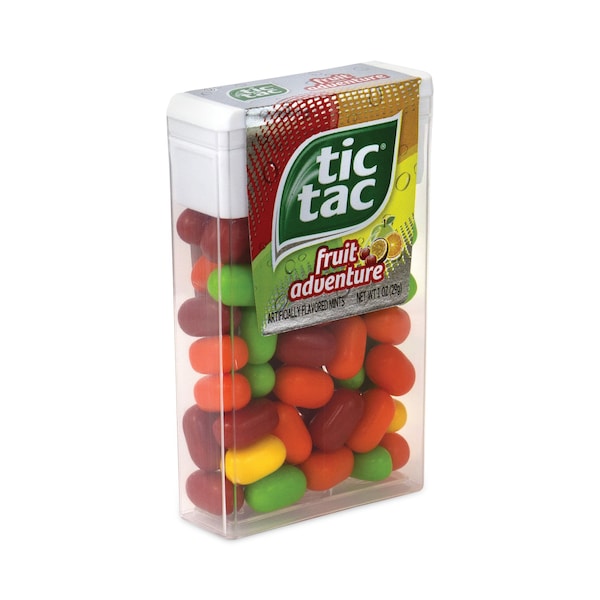Aventura de frutas Tic Tac Mints, 1 oz Dispensador FlipTop, PK12, 12PK - 392760