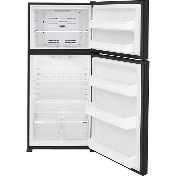 Almo 18 cu. ft. Top Mount Freestanding Refrigerator in Black - FFTR1814WB