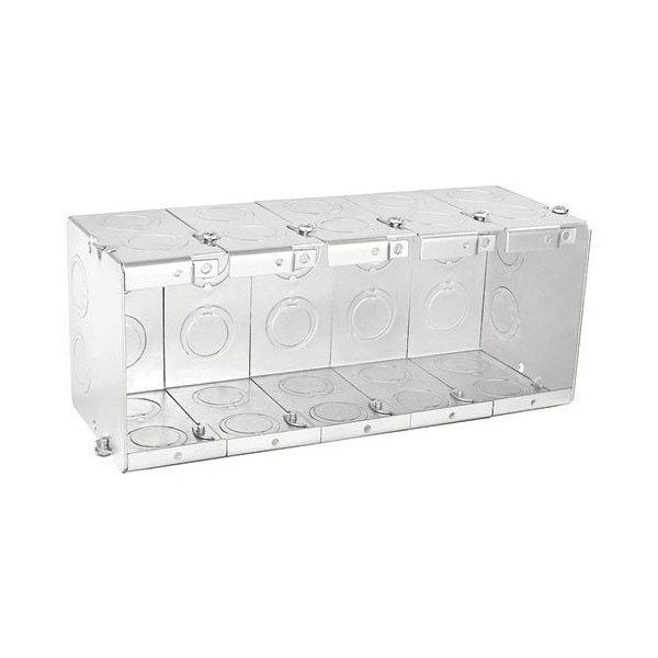 Southwire Electrical Box, 105 cu in, Masonry Box Type, 5 Gangs, Steel - TB-535-G