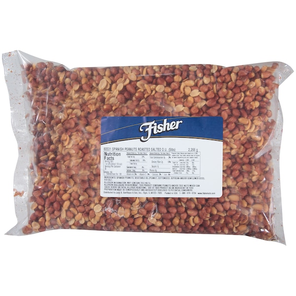 Cacahuates Españoles Tostados con Sal Fisher Fisher de 5 libras - 80531