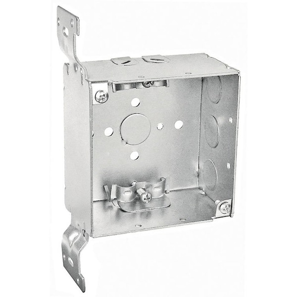 Southwire Electrical Box, 30.3 cu in, Square Box Type, 4 Gangs, Steel, Square Shape - 52171-FR