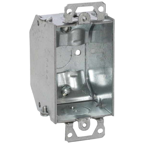 Southwire Electrical Box, 10.5 cu in, Wall Box Type, 1 Gang, Steel, Rectangular Shape - G601BVR-UPC