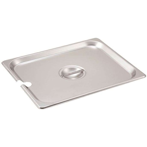 Winco Winco Half Size Slotted Stainless Steel Steam Table Pan Cover - SPCH