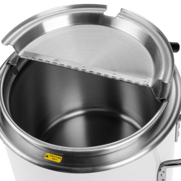 Vollrath Co VollrathÂ Retro Stock Pot Kettle Rethermalizer, , 11 Quart, Pearl White Finish - 7217250