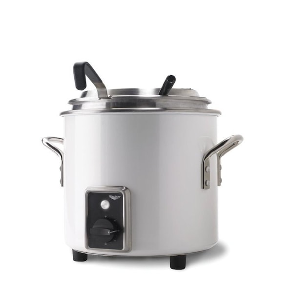 Vollrath Co VollrathÂ Retro Stock Pot Kettle Rethermalizer, , 11 Quart, Pearl White Finish - 7217250