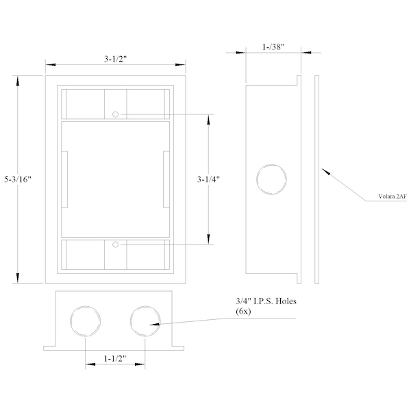 Mulberry Extension, 1 Gang, Aluminum, Flanged Style Take Off Box Type - 30289