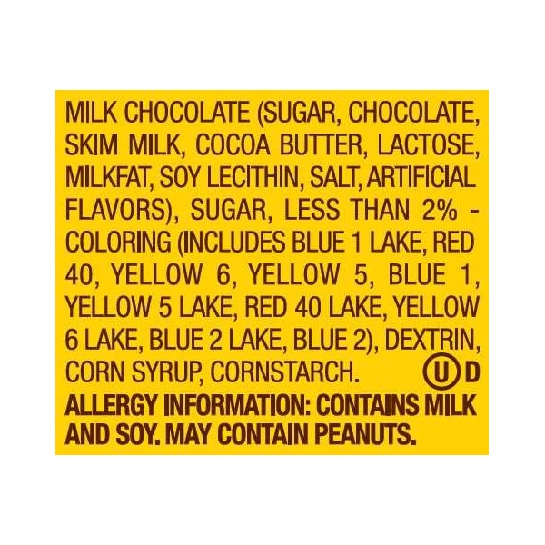 M&M's Tubos Mini de M&M's chocolate con leche 1.08 oz., paquete de 288 - 108283