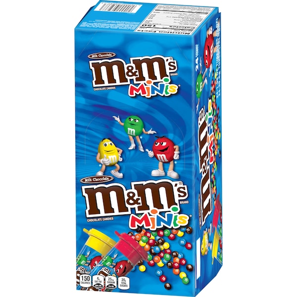 M&M's Tubos Mini de M&M's chocolate con leche 1.08 oz., paquete de 288 - 108283