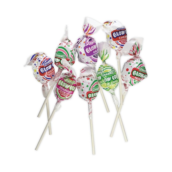 Paletas Charms Blow Pops, Sabores Variados, Caja de 4 lb 1 oz, paquete de 100 - 295095