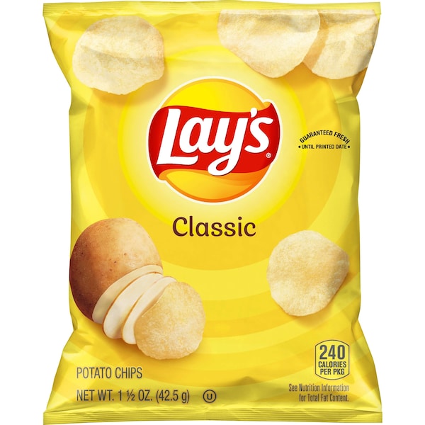 Lays Lay's Papas Fritas Regulares de 1.5 oz, Paquete de 64 - 44359