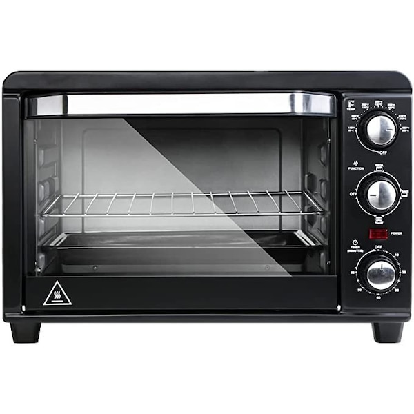 Ipower Toaster Oven with 20Litres capacity，16x13in，black - HIOVEN20L16X13B