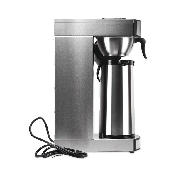 Coffee Pro Air Pot Brewer, 75 oz, 8.75 x 14.75 x 21.25, Stainless Steel - CPRLA