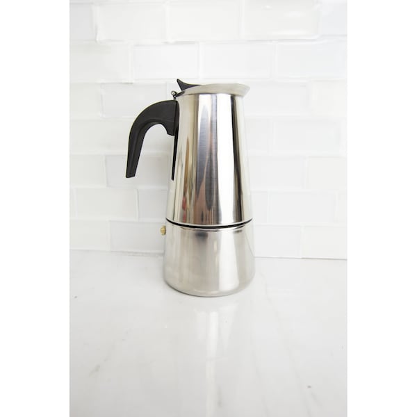 Home Basics Home Basics 6 Cup Stainless Steel Espresso Maker, Silver - ZOR96086