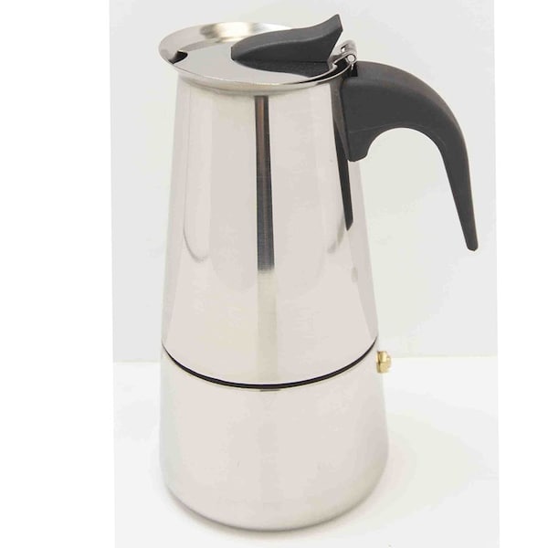 Home Basics Home Basics 6 Cup Stainless Steel Espresso Maker, Silver - ZOR96086