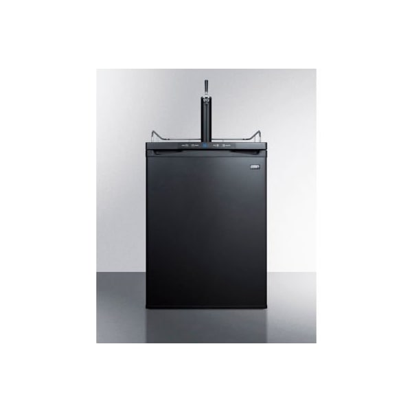 Summit Appliance Div. Summit-Beer Dispenser, Built-In Residential, 5.6 Cu. Ft., 24"W x 33-1/2"H, Black - SBC635MBI