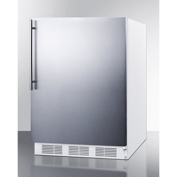 Summit Appliance Div. Summit-32"H All-Refrigerator For Built-In Under ADA Comp Counters, White - FF7WBISSHVADA