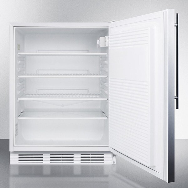 Summit Appliance Div. Summit-32"H All-Refrigerator For Built-In Under ADA Comp Counters, White - FF7WBISSHVADA