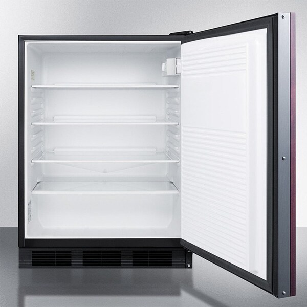 Summit Appliance Div. Summit  Built In Undercounter All Refrigerator 5.5 Cu. Ft. Black - FF7BKBIIF