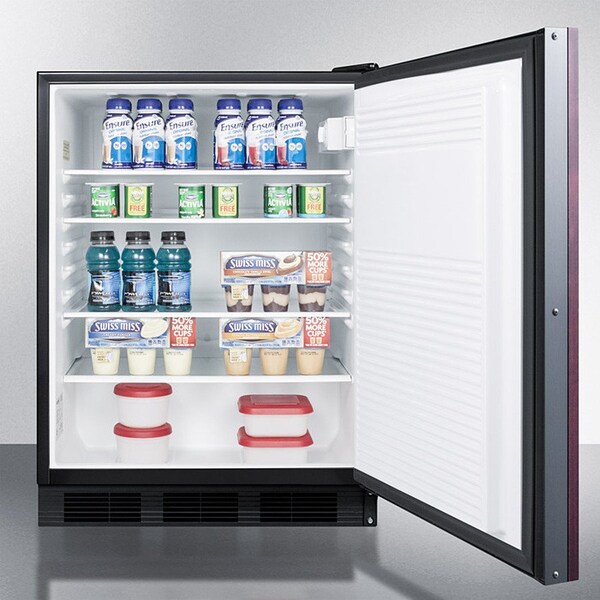 Summit Appliance Div. Summit  Built In Undercounter All Refrigerator 5.5 Cu. Ft. Black - FF7BKBIIF