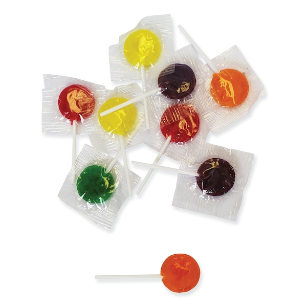 Botanas de oficina. Paleta Lick Stix, sabores surtidos al azar, bolsa de 5 libras - 00654.