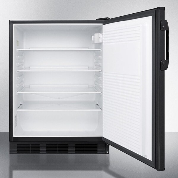 Summit Appliance Div. Summit  ADA Comp Built in Undercounter Refrigerator 5.5 Cu. Ft. Black - AL752BKBI
