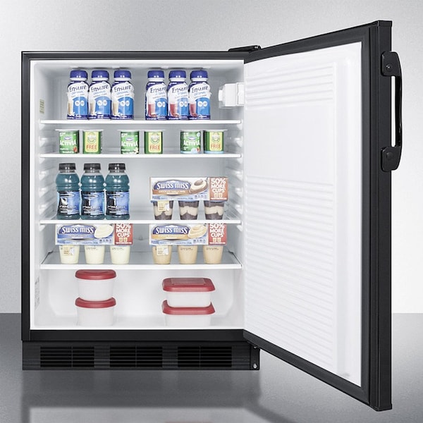 Summit Appliance Div. Summit  ADA Comp Built in Undercounter Refrigerator 5.5 Cu. Ft. Black - AL752BKBI