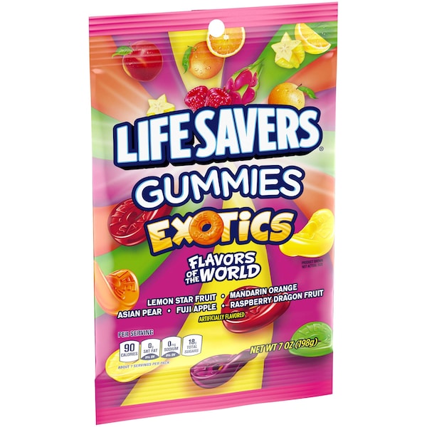 Salvavidas Gomitas Exóticas Lifesavers de 7 onzas, paquete de 12 - 357030