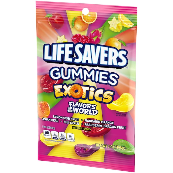 Salvavidas Gomitas Exóticas Lifesavers de 7 onzas, paquete de 12 - 357030