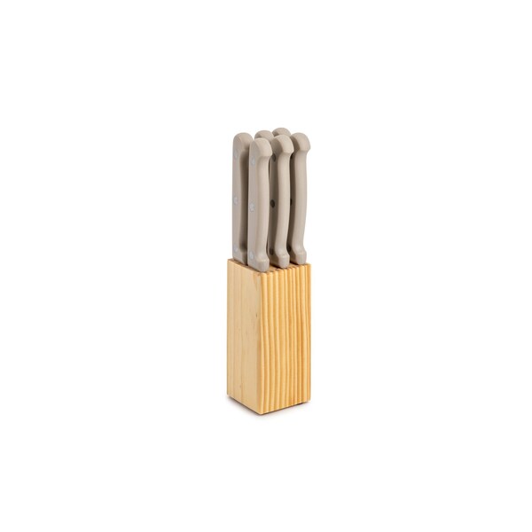 Core Kitchen Set of 6 Colorful Kitchen Steak Knives - Moonstone - 31874
