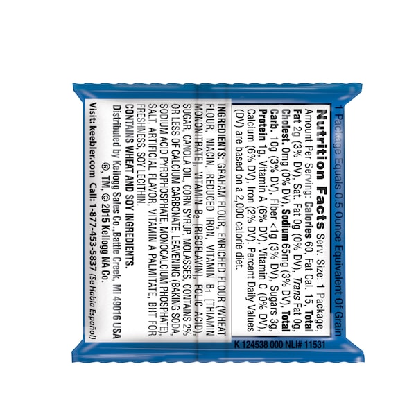 Keebler Keebler Galletas Graham Originales 2 Unidades, PK200 - 3010030074