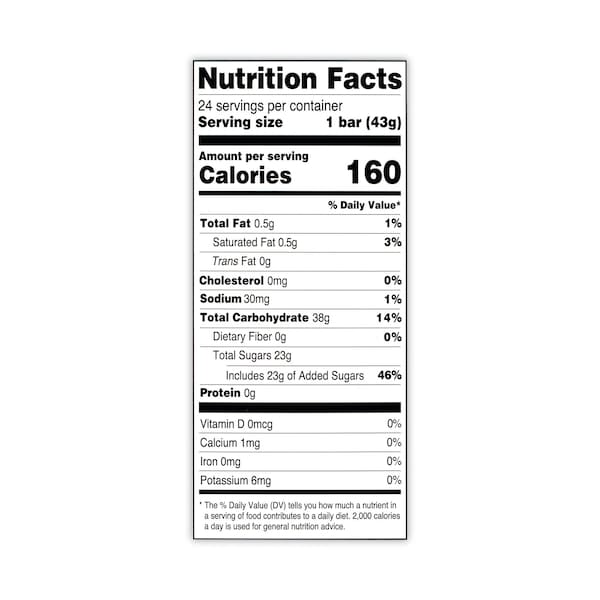 Bonomo Turkish Taffy, Vainilla, Barras de 15 oz, PK24, 24PK - 753301