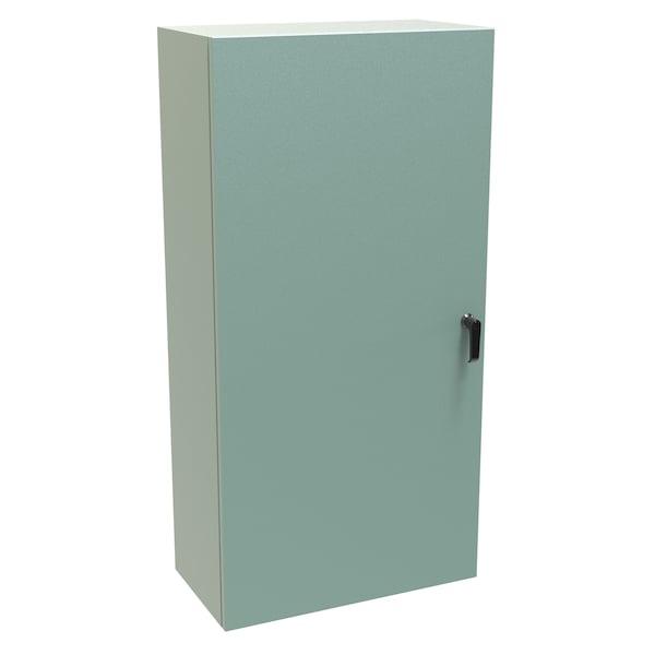 Hammond Steel Electrical Enclosures, 48 in H, 12 in D, 24 in W, NEMA 4, Hinged - EN4SD482412GY