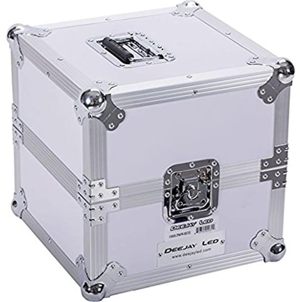 Garner Products White Series Fly Drive Case Heavy Duty Deluxe LP Case Holds 80 LP Records - TBHLP80WHITE