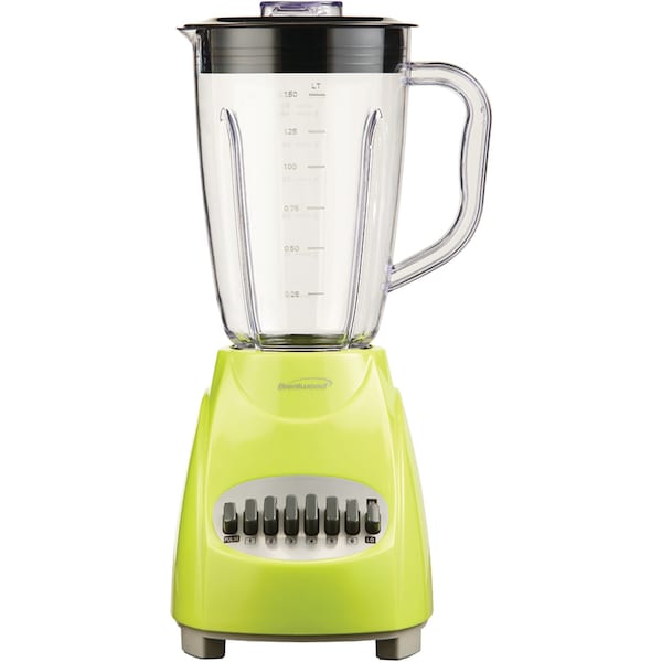 Brentwood Appliances Electric 50oz. 12-Speed Pulse Blender with Plastic Jar (Lime Green) - JB-220G