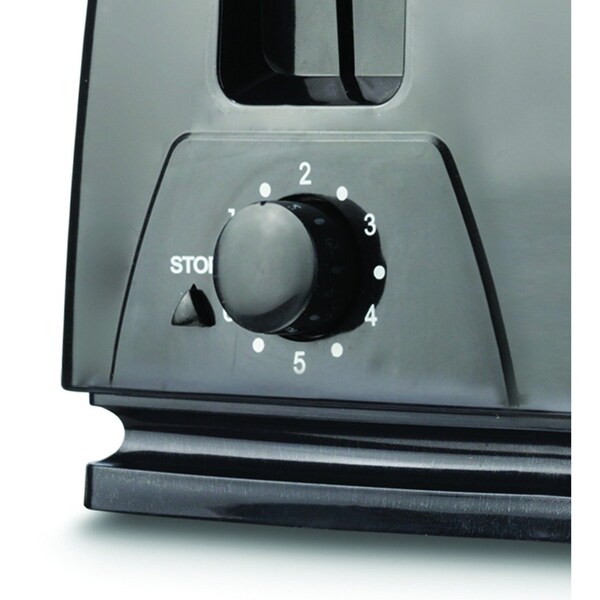 Brentwood Appliances 9" 4-Slot Black Toaster - TS-284