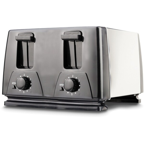 Brentwood Appliances 9" 4-Slot Black Toaster - TS-284
