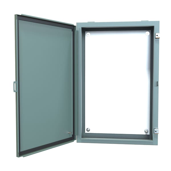 Hammond Steel Electrical Enclosures, 30 in H, 6 in D, 20 in W, NEMA 12, Hinged - 1418F6
