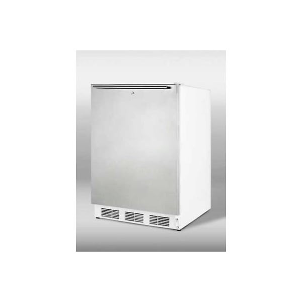Summit Appliance Div. Summit-ADA Comp Refrigerator-Freezer For Freestanding , White, S/S Door - CT66LWSSHHADA