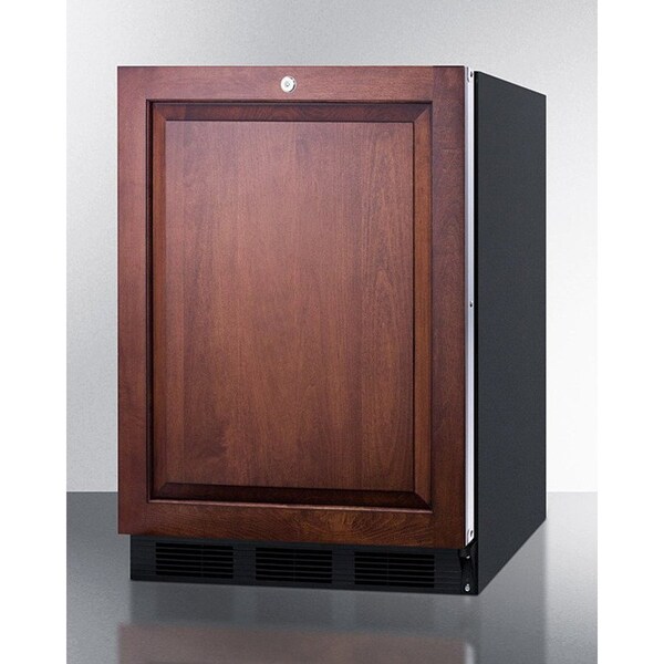 Summit Appliance Div. Summit -32"H ADA Comp Refrigerator, Black For Built-In Undercounter, , Front Lock - FF7LBLKBIIFADA