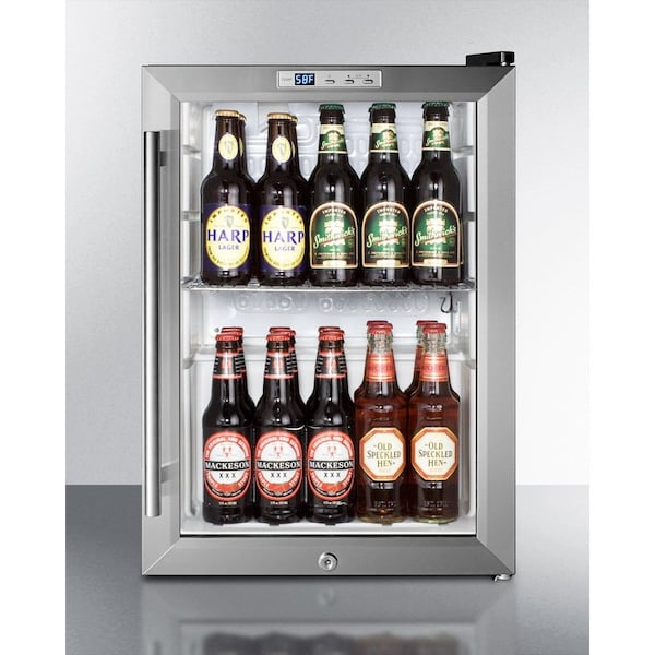 Summit Appliance Div. Summit-Commercial Glass Door Pub Cellar For Countertop , , S/S, Digital TSTAT, Lock - SCR312LCSSPUB