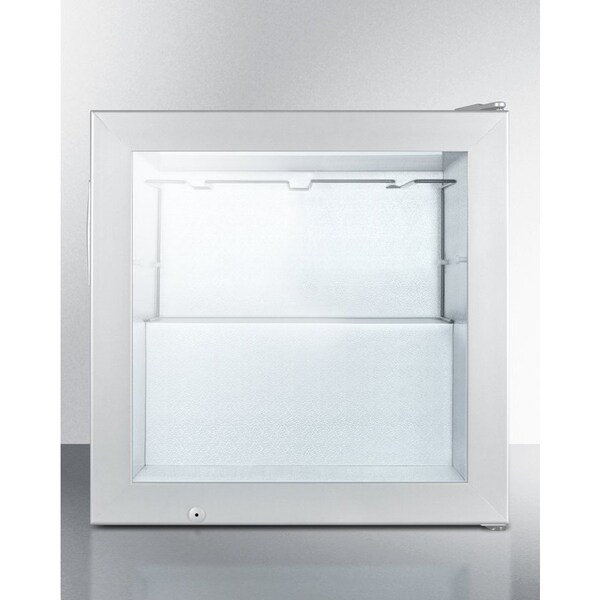 Summit Appliance Div. Summit-Compact Commercial Vodka Chiller, Self-Closing Glass Door, S/S Wrapped Cabinet - SCFU386CSSVK