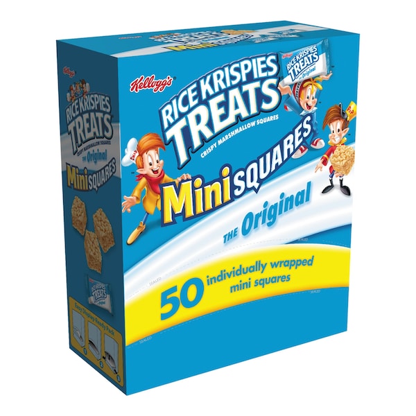 Golosinas de arroz inflado Kellogg's Rice Krispies Treats, 50 paquetes - 3800012346