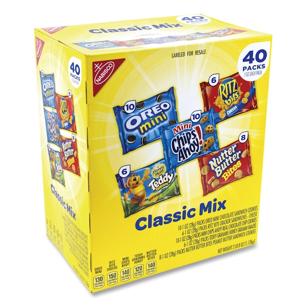 Mezcla Clásica de Galletas y Galletas Nabisco, sabores surtidos, paquete de 1 oz, PK40 - 36021