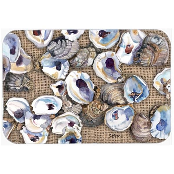 Carolines Treasures Carolines Treasures 8734LCB Oyster Glass Cutting Board - Large; 15 H x 12 L in. - 8734LCB