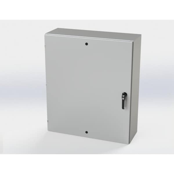Saginaw Control & Engineering Carbon Steel Electrical Enclosures, 42 in H, 12 in D, 36 in W, NEMA 3R, 4, 12, 13, Hinged - SCE-42EL3612LPPL