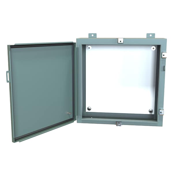 Hammond Steel Electrical Enclosures, 20 in H, 6 in D, 20 in W, NEMA 4, Hinged - 1418N4D6