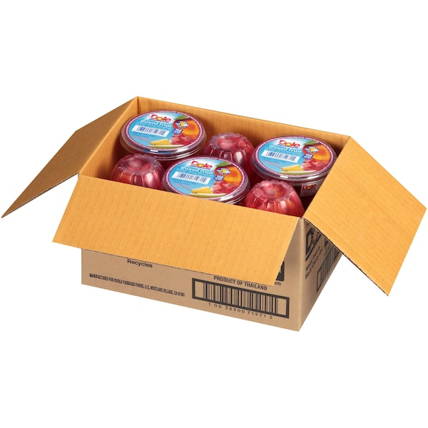 Dole Dole Frutas Variadas en Gel de Cereza Negra 7 oz. Tazón de Plástico, Paquete de 12 - 71971