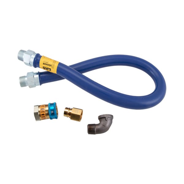 Dormont Gas Connector Kit 1" X 48" W/ Qd And Elbow - 16100BPQ48